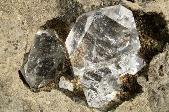 Herkimer Diamonds in Matrix - The Ace of Diamonds Mine, New York #324494